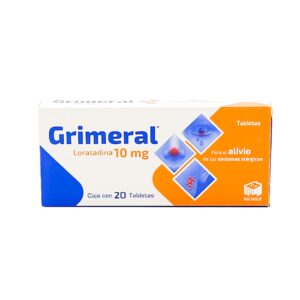 LORATADINA 10 MG (GLIMERAL) 20 TABLETASS