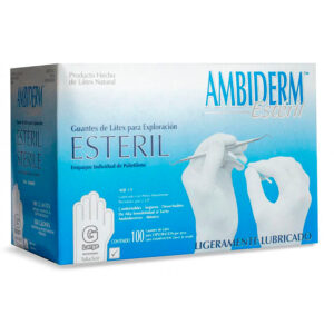 GUANTE AMBIDERM ESTERIL GRANDE 100PZ