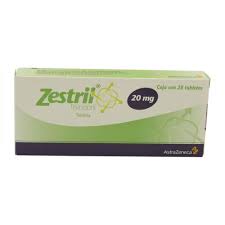 ZESTRIL 20 MG TABLETAS 28