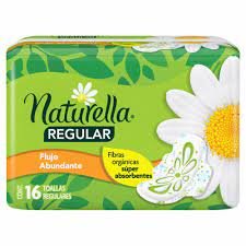 NATURELLA CON MANZ 16TOALLAS REG/C ALAS