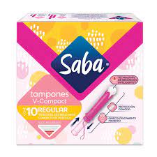TAMPONES SABA COMPAC REGULAR 10 PZ