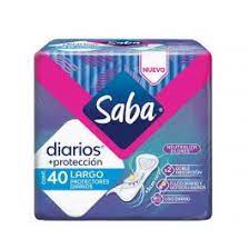 PANTY PROTECTOR SABA DIARIOS +PROTECCIN LARGO 40 PIEZAS