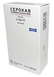 CEPOKAB CIPROFLOXACINO SOLUCION INYECTABLE 2MG/ML 100ML