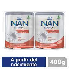 NAN LECHE S/LACTOSA 400 G DUOPACK