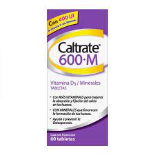 CALTRATE 600 +M 60 TABLETAS