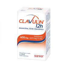 CLAVULIN 12H 600/42.9MG SUSPENSION 50ML