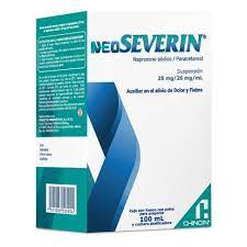 NEOSEVERIN 25/20MG SUSPENSION POLVO 10