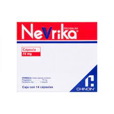 NEVRIKA 75 MG CAPSULAS 14