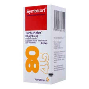 SYMBICORT 80/4.5 MCG POLVO 60 DOS