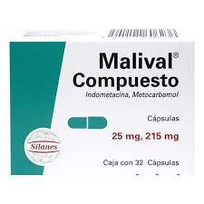 MALIVAL COMP 215/25 MG CAPSULAS 32