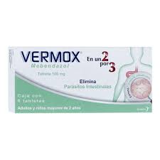 VERMOX 100 MG TABLETAS 6