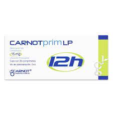 CARNOTPRIM 12H 15 MG COMPRIMIDOS LPROL 20
