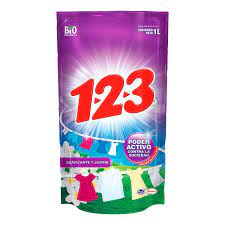 DETERG LIQ 1-2-3 SUAVI JAZMIN 1L