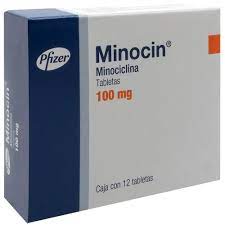 MINOCIN 100 MG BLIST TABLETAS 12