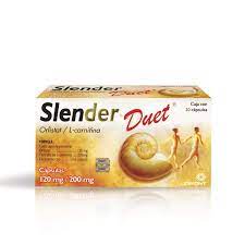 SLENDER-DUET 120/200 MG CAPSULAS 30