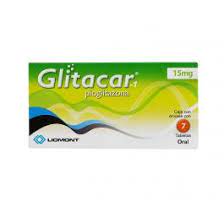 GLITACAR-1 PIOGLITAZONA 15 MG 30 TABLETAS