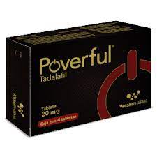 POVERFUL 20 MG 4 TABLETAS
