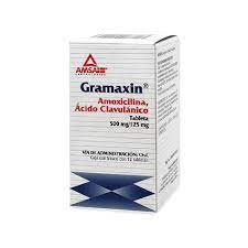 GRAMAXIN AMOXICILINA ACIDO CLAVULANICO 500/ 125 MG C/ 1
