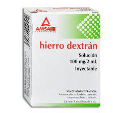 HIERRO DEXTRAN 100MG/2ML AMPC