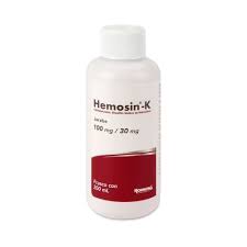 HEMOSIN-K 100/30 MG JARABE 200 ML