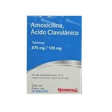 AMOXICILINA ACIDO CLAVULANICO 875/ 125 MG C / 10 TABLETAS