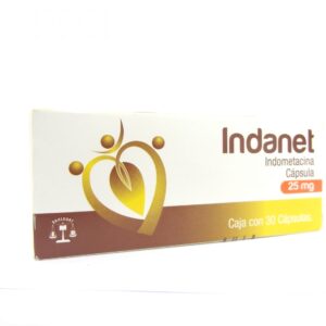 INDOMETACINA 25MG (INDANET) C/30CAP