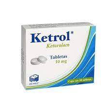 KETOROLACO 10 MG 10 TABLETAS