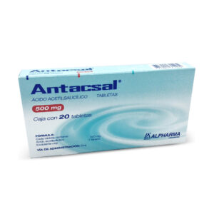 ANTACSAL (ACIDO ACETILSALICILICO 500MG) C/20TABLETAS