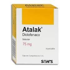 ATALAK ( DICLOFENACO ) 75 MG 3 ML C / 2 AMPOLLETAS