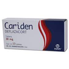 CARIDEN (DEFLAZACORT 30MG) C/10TABLETAS