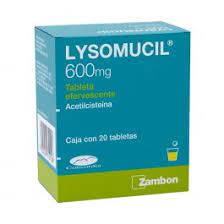 LYSOMUCIL 600 MG TABLETAS EFERVESCENTE 20