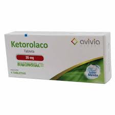 KETOROLACO 30MG 4 TABLETAS MENTA