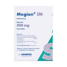 MEGION IM 500 MG C / 1 AMPOLLETA