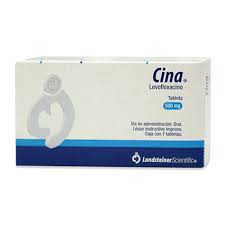 CINA (LEVOFLOXACINO 500MG) C/7TABLETAS