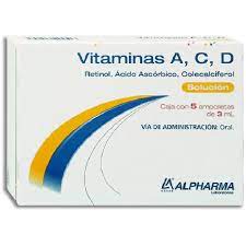 VITAMINAS A, C, D, 5 AMPOLLETAS 3ML ORAL