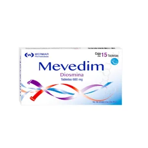 DIOSMINA 600MG TABLETAS 15