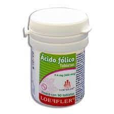 ACIDO FOLICO 0.4 C/90 TABLETAS