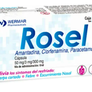 AMANTADINA-CLORFENAMINA-PARA (ROSEL) 50MG/3M/300MG 24TB