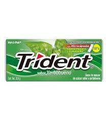 CHICLE TRIDENT YERBABUENA C/18 S