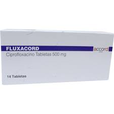 FLUXACORD (CIPROFLOXACINO 500MG) C/14TABLETAS
