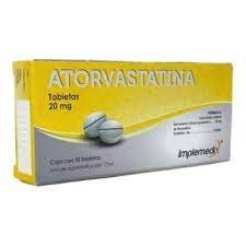 ATORVASTATINA 20 MG 10 TABLETAS