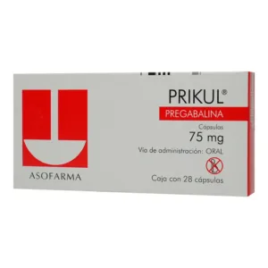 PRIKUL 75 MG CAPSULAS 28