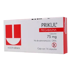 PRIKUL 75 MG CAPSULAS 14