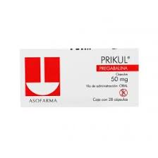 PRIKUL 50 MG CAPSULAS 28