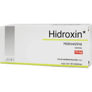 HIDROXIZINA 10MG(HIDROXIN) C/30TABLETAS
