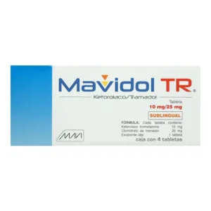 MAVIDOL TR (KETOROLACO 10MG / TRAMADOL 25MG) C/4TABLETAS