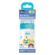 BIBERON CHICCO WB SIL AZUL 0M 150ML