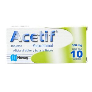 ACETIF (PARACETAMOL 500MG) C/10TAB