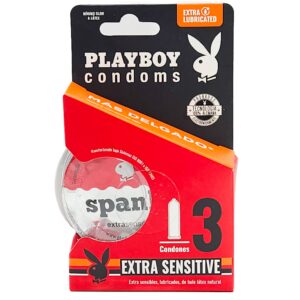 PRESERVATIVOS PLAYBOY EXTRA-SENSIBLE C/3