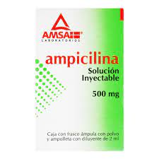 AMPICILINA 500MG SOLUCION INYECTABLE FA